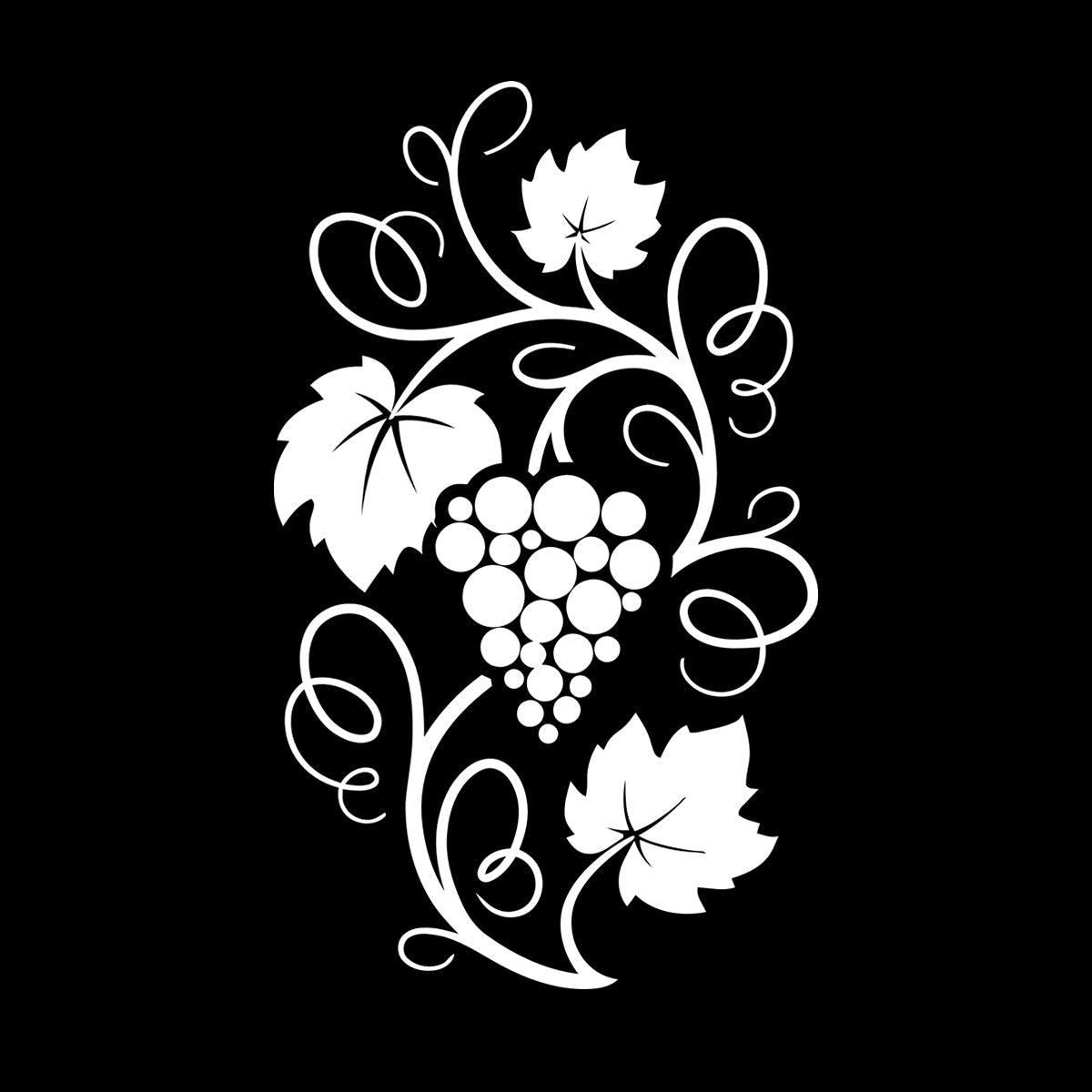 Wall Stickers Grape Branch Vine Berries Wine Shop Kitchen Self Adhesive