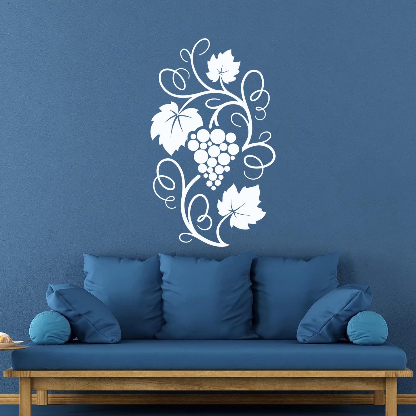 Wall Stickers Grape Branch Vine Berries Wine Shop Kitchen Self Adhesive