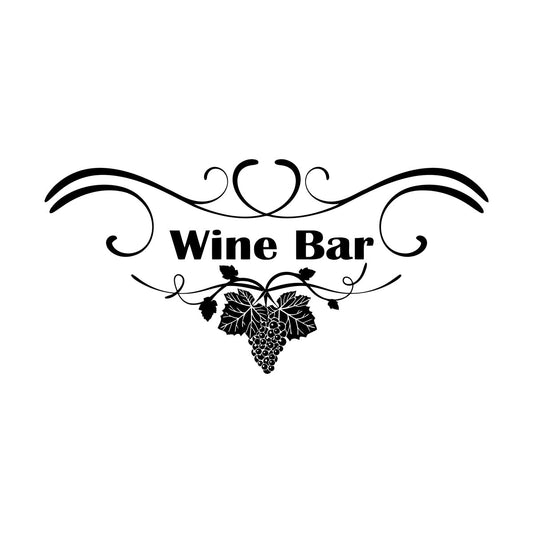 Grape Branch Vine Wine Shop Restaurant Vinyl Art Sticker Multi Color Selection