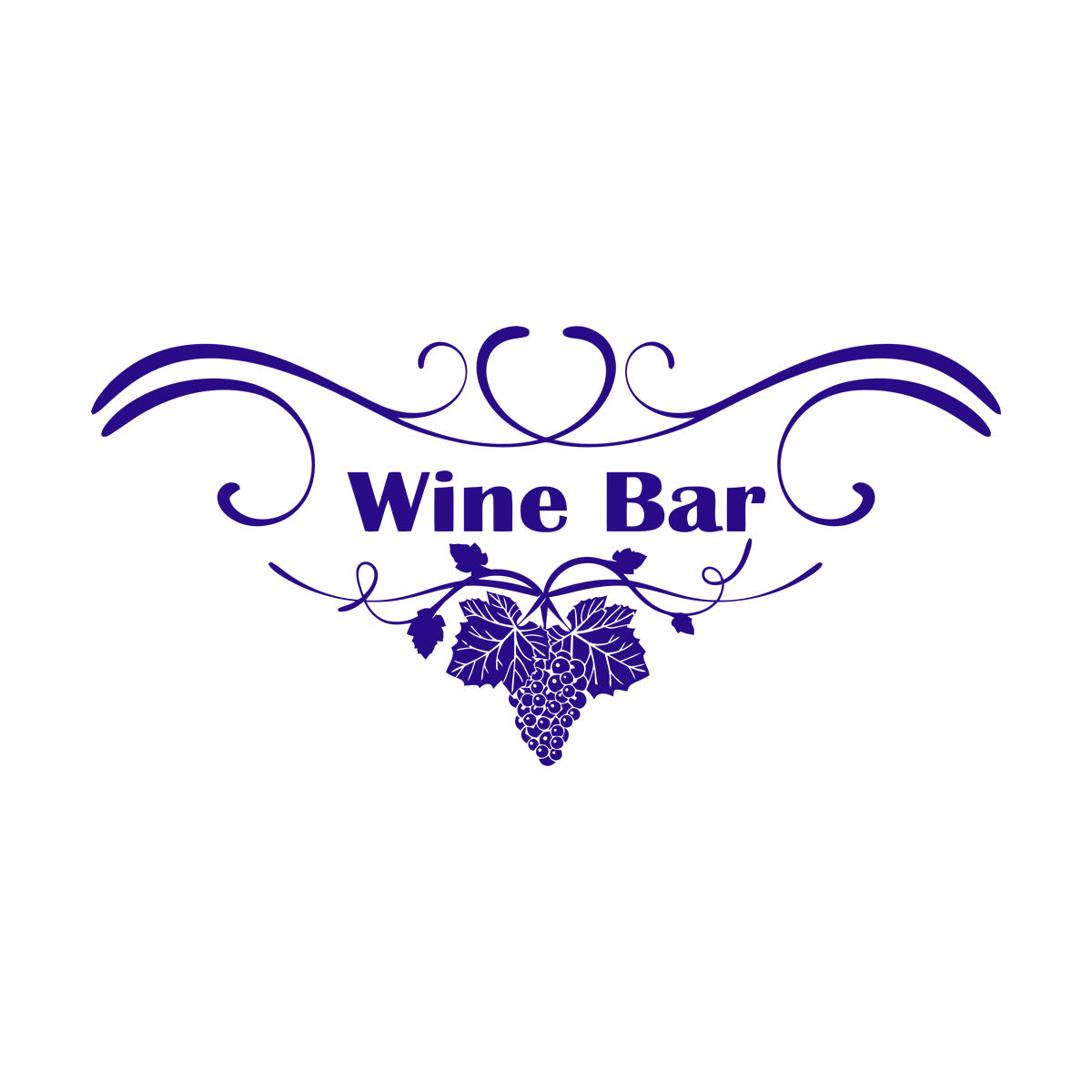 Grape Branch Vine Wine Shop Restaurant Vinyl Art Sticker Multi Color Selection
