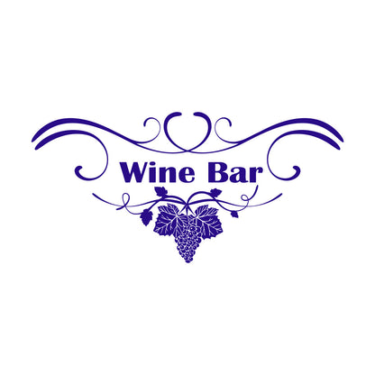 Grape Branch Vine Wine Shop Restaurant Vinyl Art Sticker Multi Color Selection
