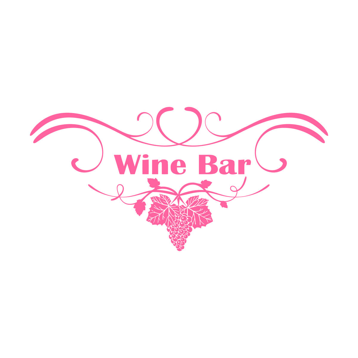 Grape Branch Vine Wine Shop Restaurant Vinyl Art Sticker Multi Color Selection