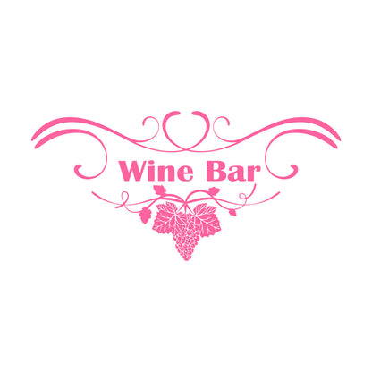 Grape Branch Vine Wine Shop Restaurant Vinyl Art Sticker Multi Color Selection
