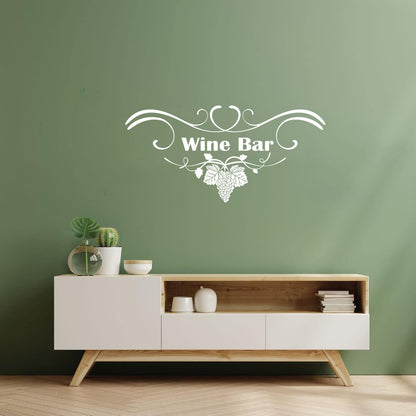 Grape Branch Vine Wine Shop Restaurant Vinyl Art Sticker Multi Color Selection