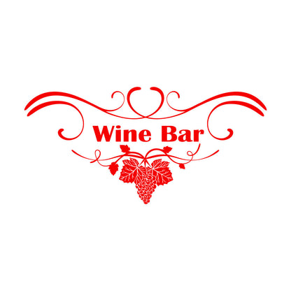 Grape Branch Vine Wine Shop Restaurant Vinyl Art Sticker Multi Color Selection