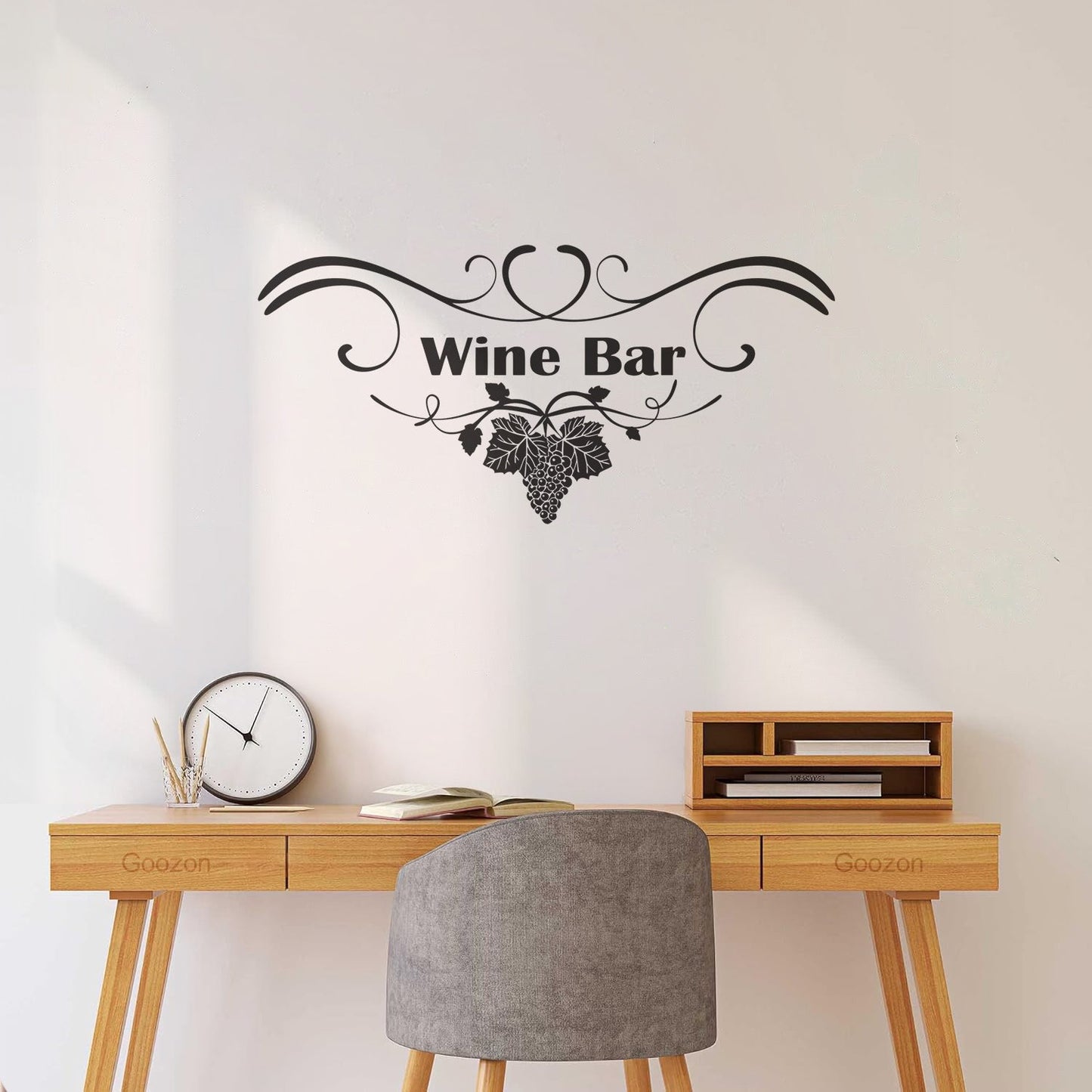 Grape Branch Vine Wine Shop Restaurant Vinyl Art Sticker Multi Color Selection
