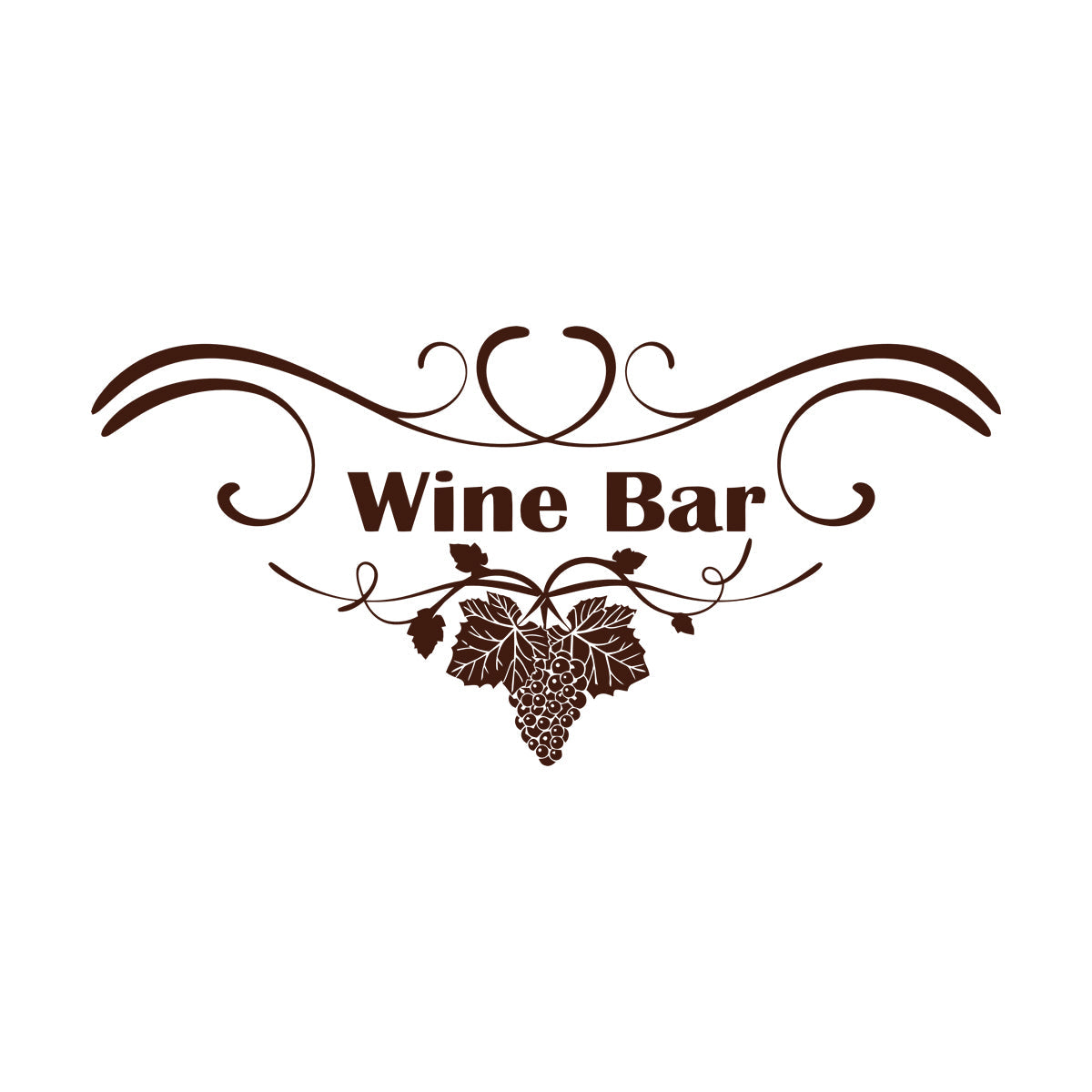 Grape Branch Vine Wine Shop Restaurant Vinyl Art Sticker Multi Color Selection
