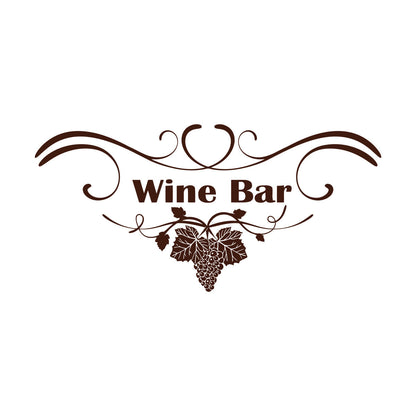 Grape Branch Vine Wine Shop Restaurant Vinyl Art Sticker Multi Color Selection