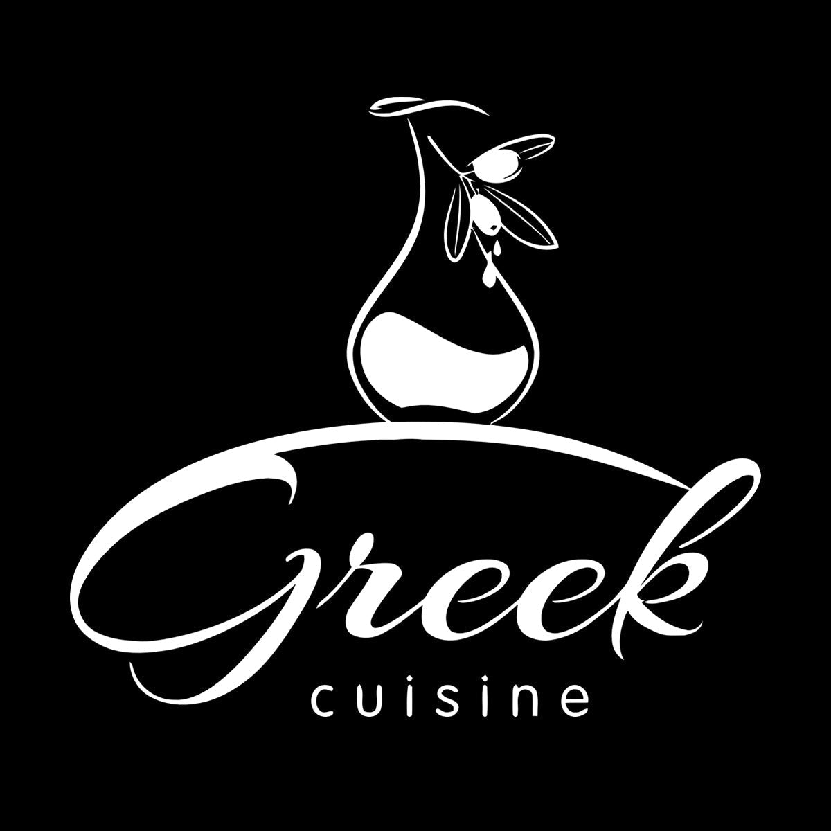 Engraving Stickers Greek Cuisine Food Olive Branch Oil Restaurant Kitchen Equipped With Transfer Film Kit