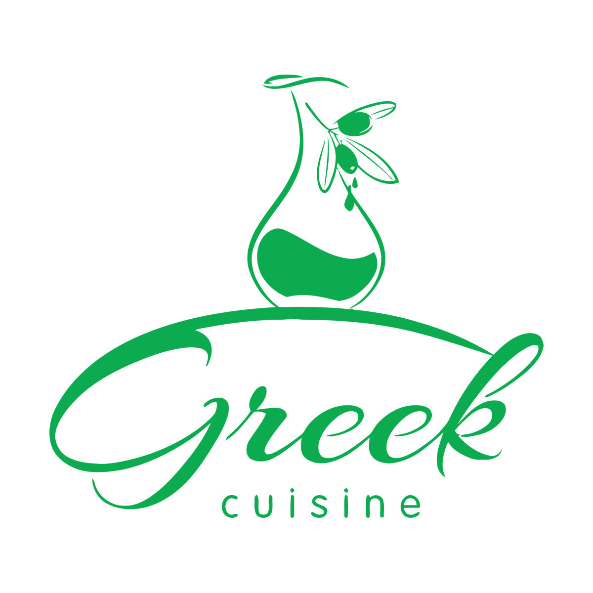 Engraving Stickers Greek Cuisine Food Olive Branch Oil Restaurant Kitchen Equipped With Transfer Film Kit