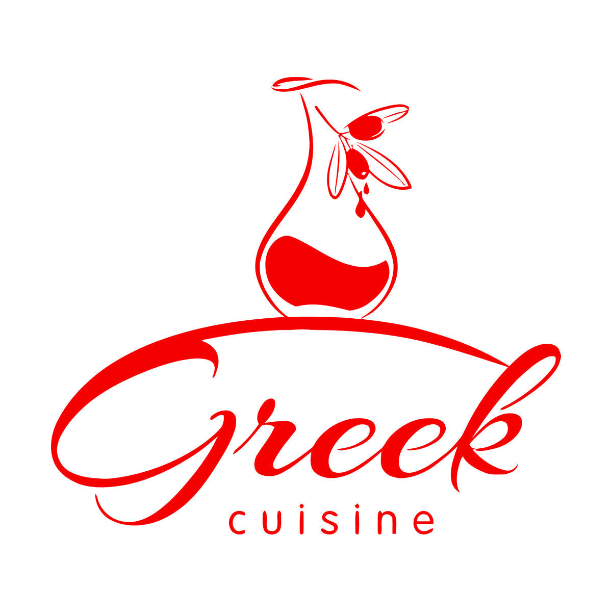 Engraving Stickers Greek Cuisine Food Olive Branch Oil Restaurant Kitchen Equipped With Transfer Film Kit