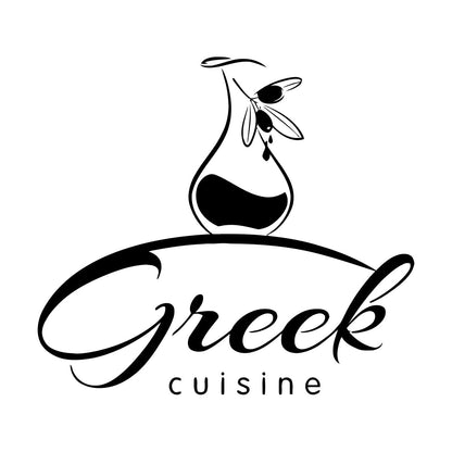 Engraving Stickers Greek Cuisine Food Olive Branch Oil Restaurant Kitchen Equipped With Transfer Film Kit