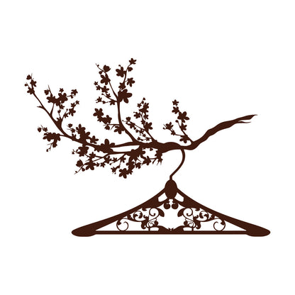 Lettering Decals Hanger Branch Clothes Shop Wardrobe Easy Installation