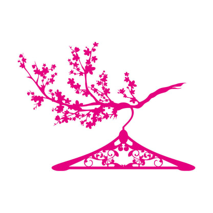 Lettering Decals Hanger Branch Clothes Shop Wardrobe Easy Installation