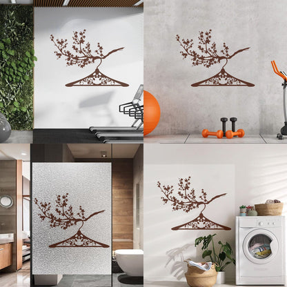 Lettering Decals Hanger Branch Clothes Shop Wardrobe Easy Installation
