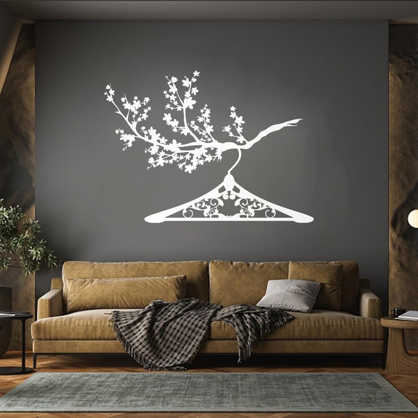 Lettering Decals Hanger Branch Clothes Shop Wardrobe Easy Installation