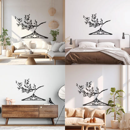 Lettering Decals Hanger Branch Clothes Shop Wardrobe Easy Installation