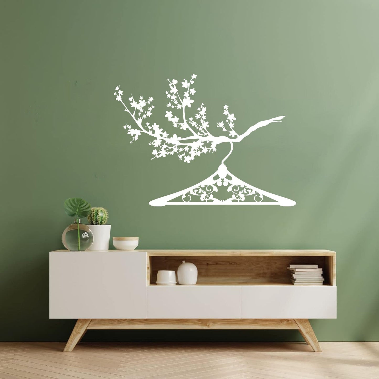 Lettering Decals Hanger Branch Clothes Shop Wardrobe Easy Installation