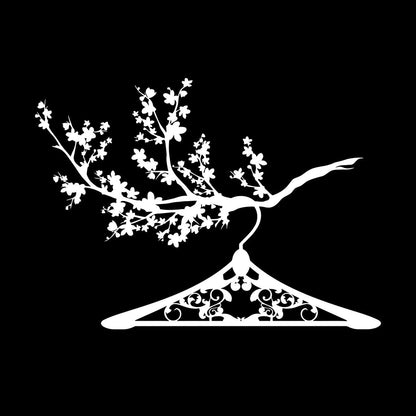 Lettering Decals Hanger Branch Clothes Shop Wardrobe Easy Installation