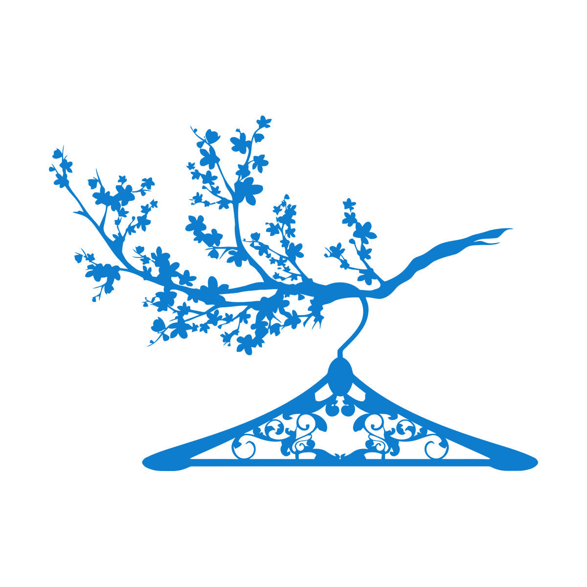 Lettering Decals Hanger Branch Clothes Shop Wardrobe Easy Installation