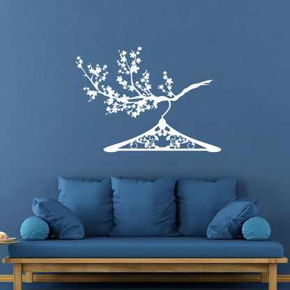 Lettering Decals Hanger Branch Clothes Shop Wardrobe Easy Installation