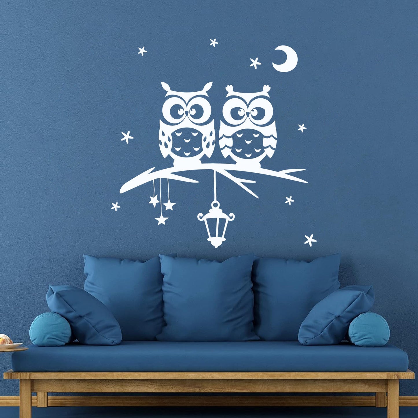 Owl Moon Stars Branch Nursery Dreams Wall Stickers Paster Paper Can Modify And Add Information