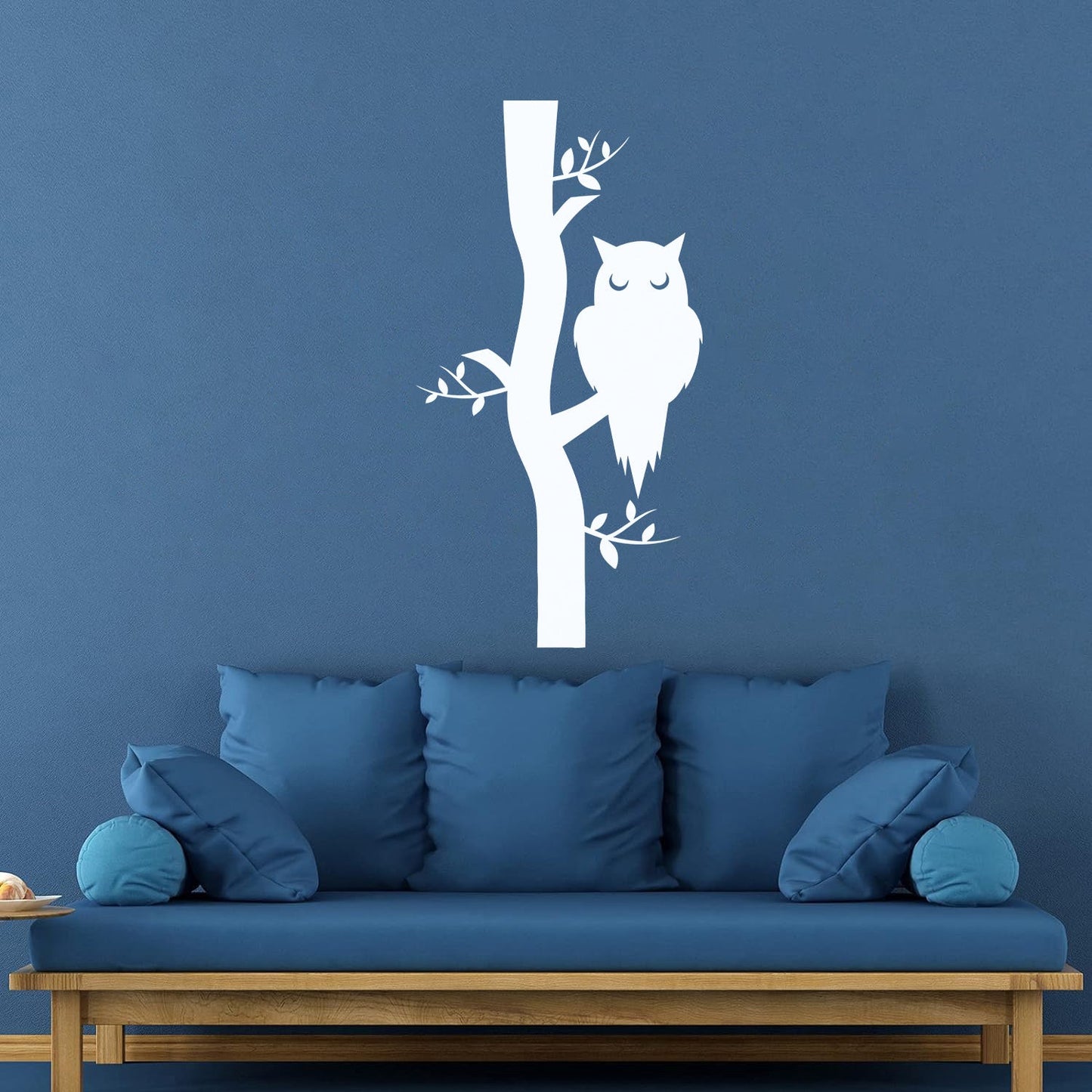 Wall Vinyl Sticker Decor Owl On Branch Forest Bird Kids Art Decoration