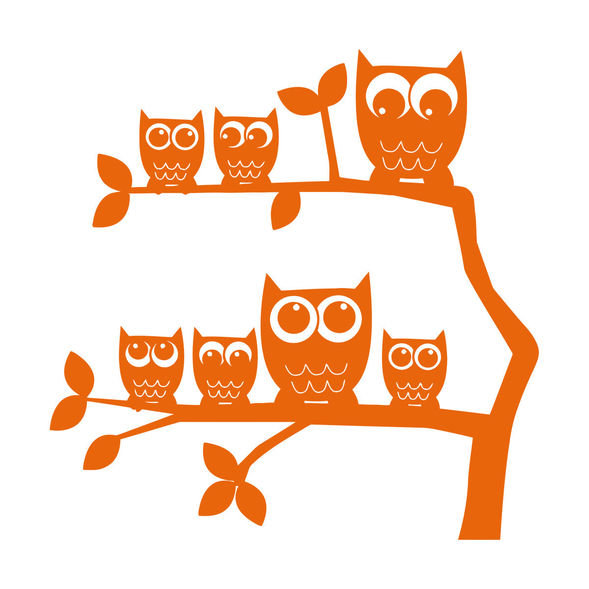 Wall Stickers Owls Branches Kids Creative Ation Idea Nursery Car Body Decoration