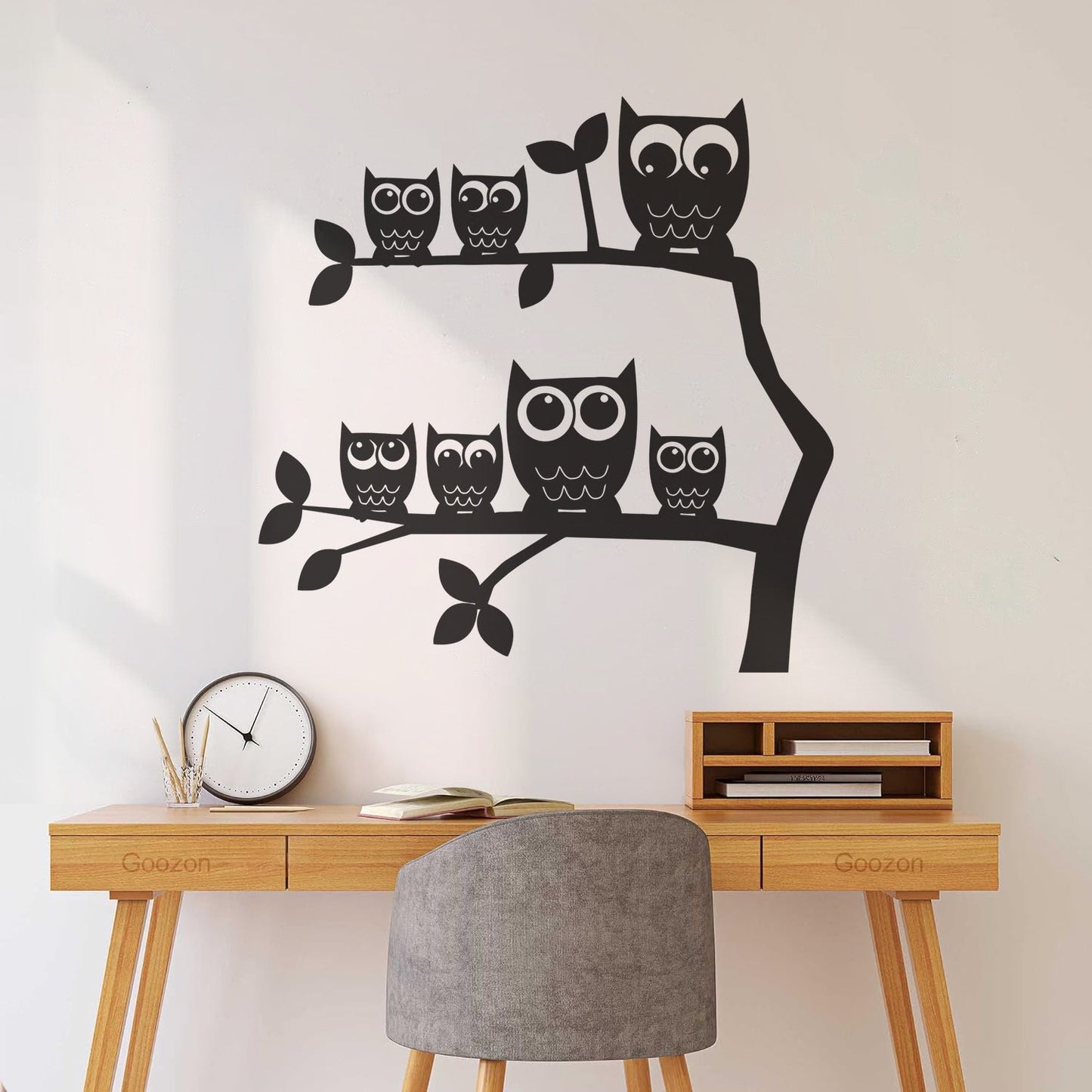 Wall Stickers Owls Branches Kids Creative Ation Idea Nursery Car Body Decoration