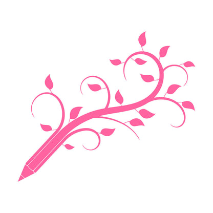 Fine Carving Decals Pencil Tree Branch Children'S Playroom Ation Window Decals