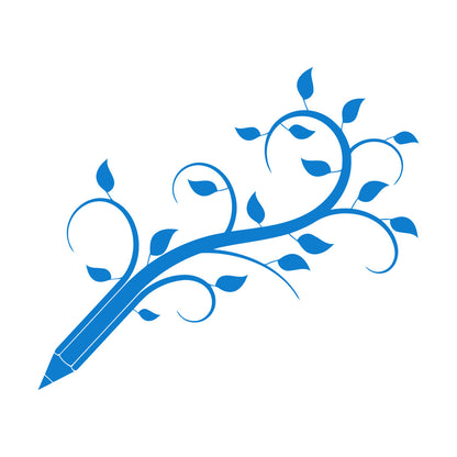 Fine Carving Decals Pencil Tree Branch Children'S Playroom Ation Window Decals