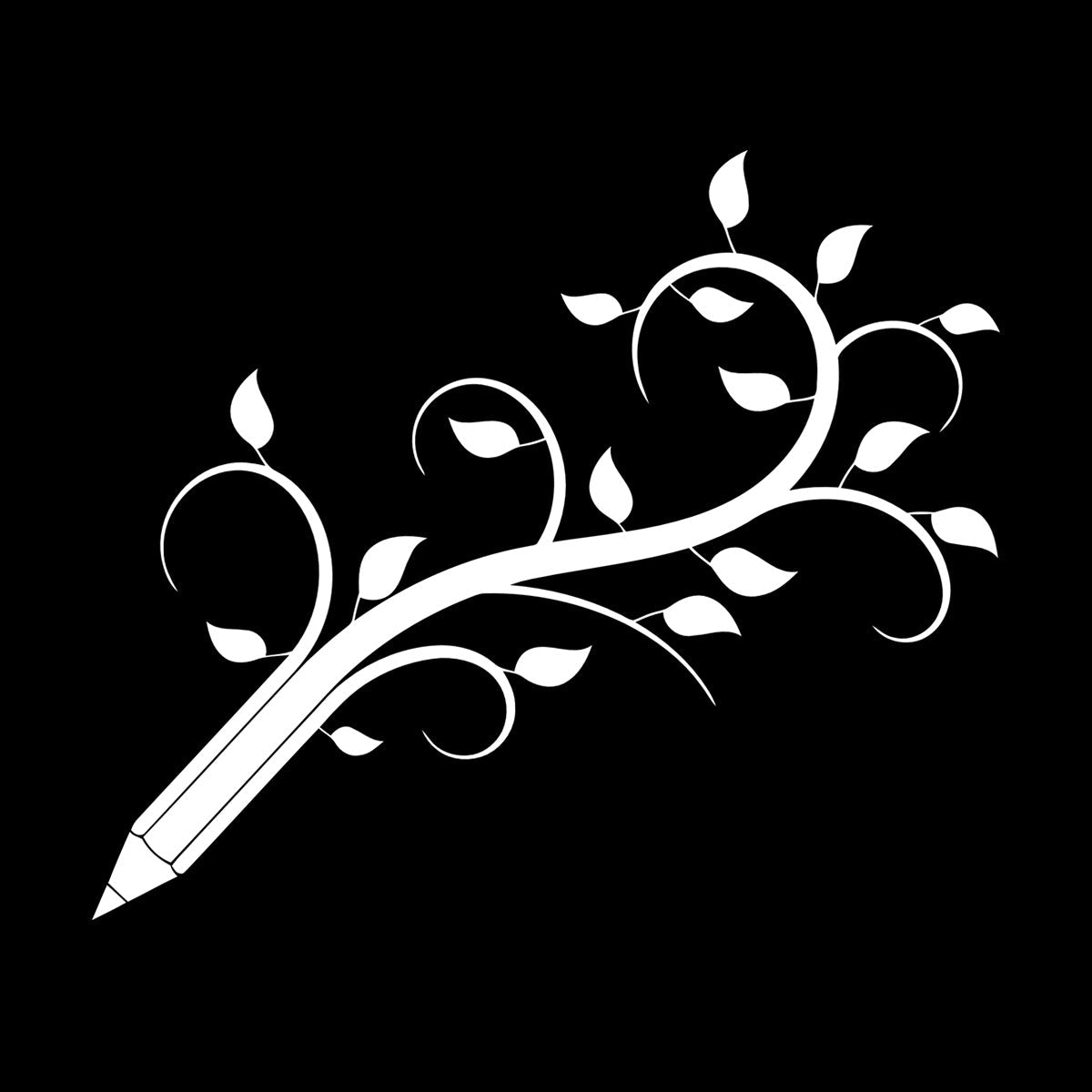 Fine Carving Decals Pencil Tree Branch Children'S Playroom Ation Window Decals