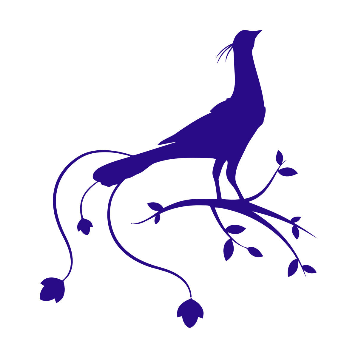 Vinyl Art Sticker Pheasant Bird Amazing Peacock Tree Branch Glass Stickers