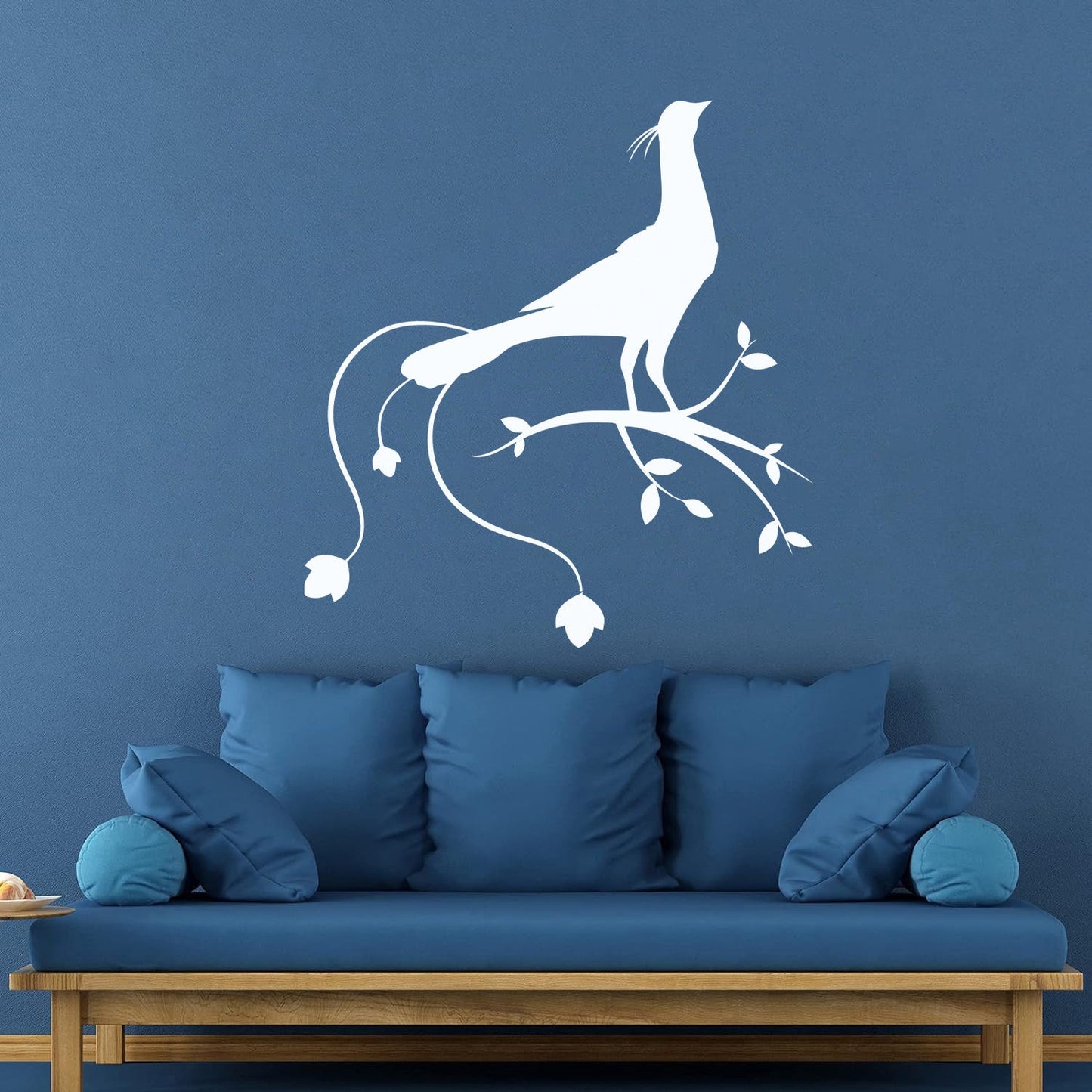 Vinyl Art Sticker Pheasant Bird Amazing Peacock Tree Branch Glass Stickers
