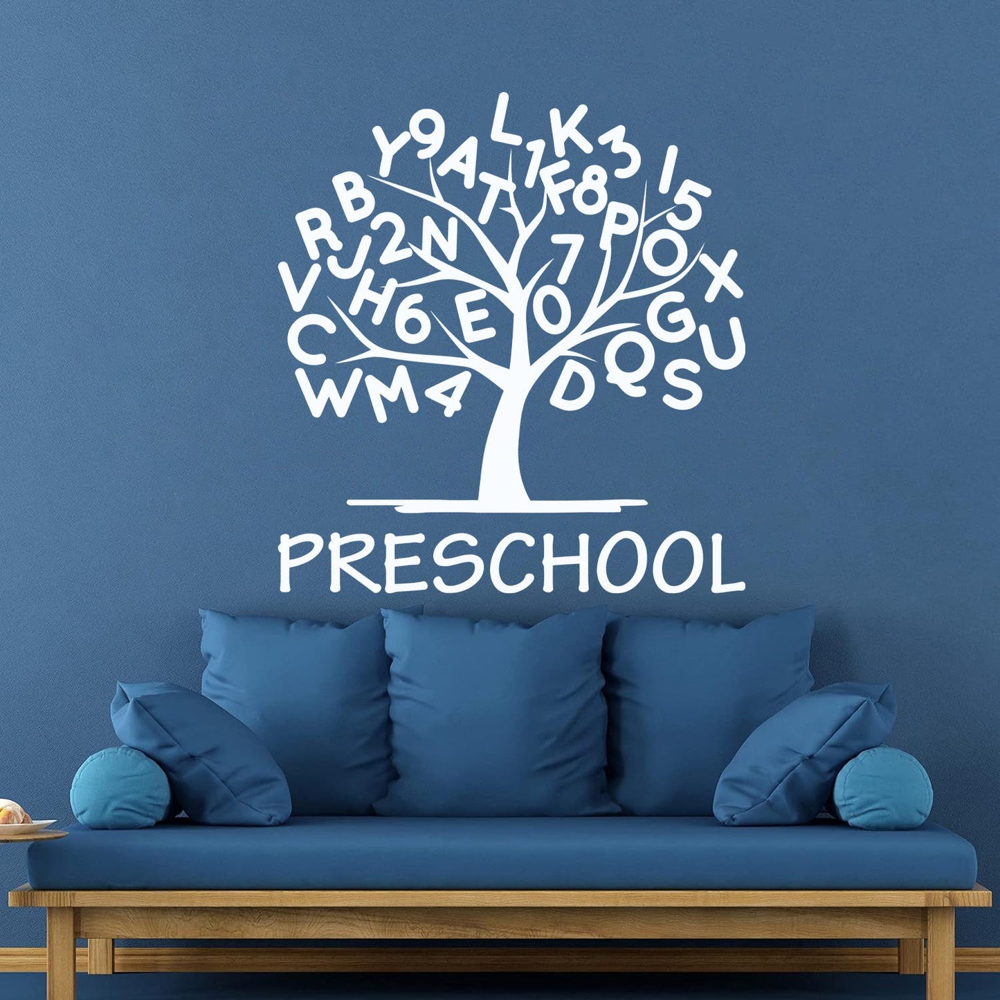 Engraving Stickers Preschool Alphabet Tree Branch With Letters Store Decoration