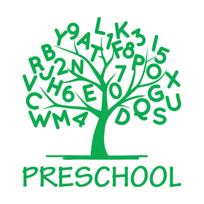 Engraving Stickers Preschool Alphabet Tree Branch With Letters Store Decoration