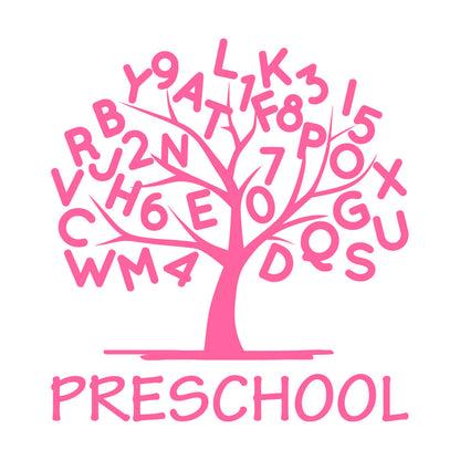 Engraving Stickers Preschool Alphabet Tree Branch With Letters Store Decoration