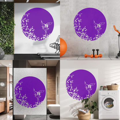 Sakura Tree Branch Heron Asian Style Bird Lettering Decals Tattoo Culture