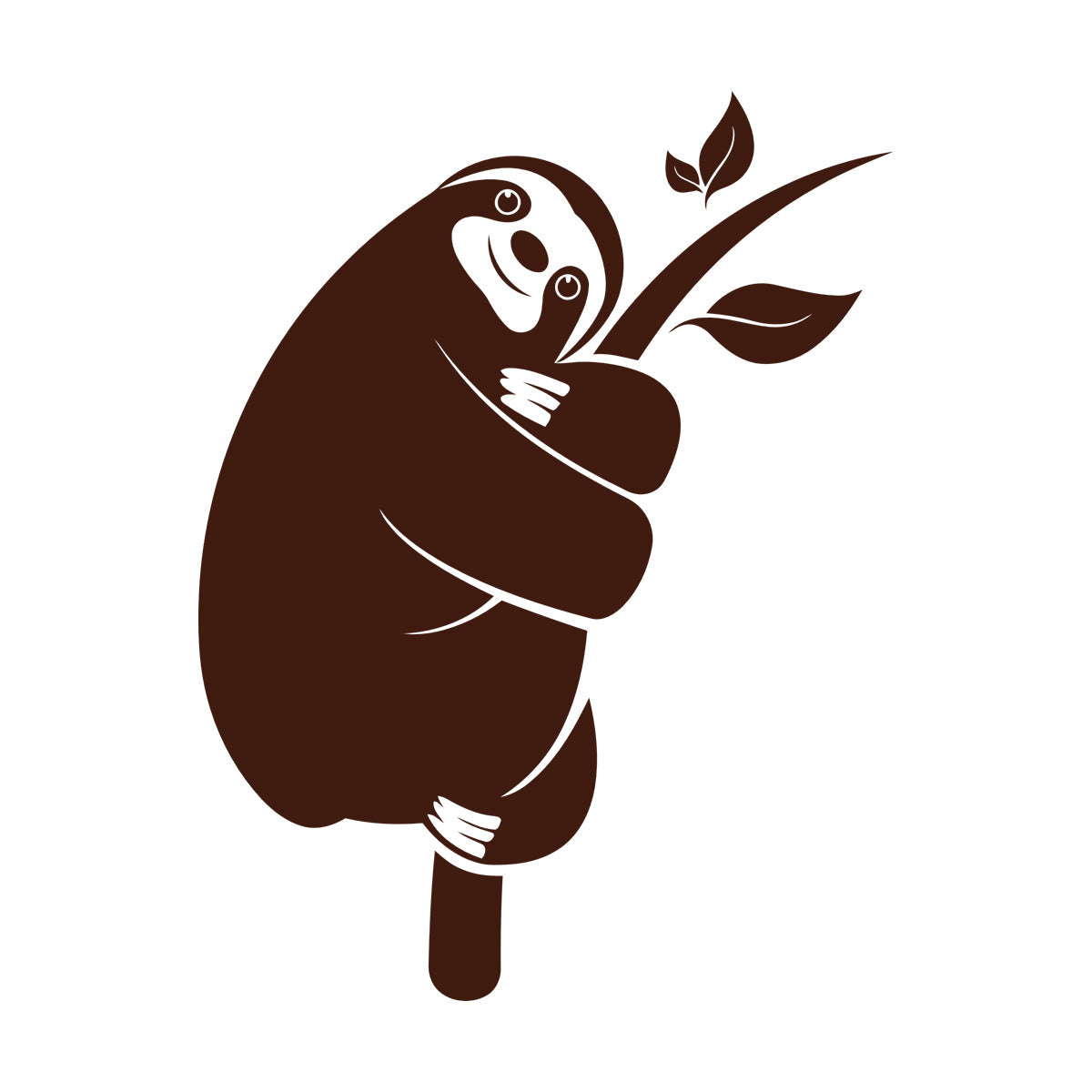 Vinyl Wall Stickers Sloth Animal Zoo Tree Branch Kids Bedroom Multi Color Selection