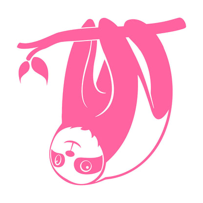 Wall Decals Sloth Funny Animal Kids Branch Equipped With Transfer Film Kit