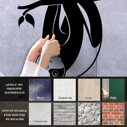 Wall Decals Sloth Funny Animal Kids Branch Equipped With Transfer Film Kit