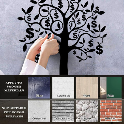 Mural And Wall Vinyl Decal Talisman Tree Branch Dollars Money Success Wealth Multiple Size Options
