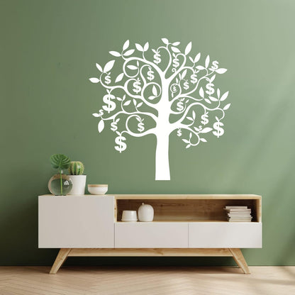 Mural And Wall Vinyl Decal Talisman Tree Branch Dollars Money Success Wealth Multiple Size Options