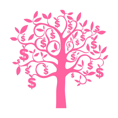 Mural And Wall Vinyl Decal Talisman Tree Branch Dollars Money Success Wealth Multiple Size Options