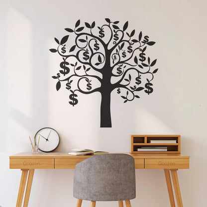 Mural And Wall Vinyl Decal Talisman Tree Branch Dollars Money Success Wealth Multiple Size Options