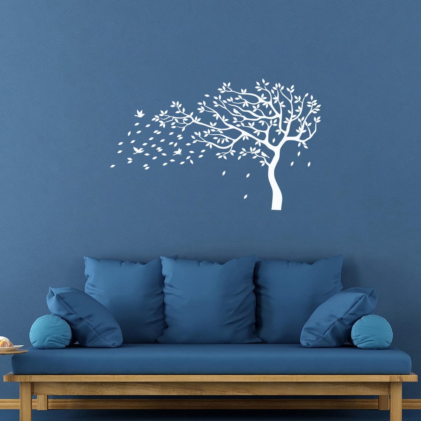 Fine Carving Stickers Tree Branch Leaves Autumn Personalized Customization