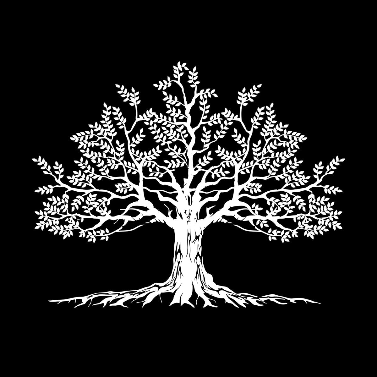 Lettering Decals Tree Leaves Branch Roots Natural Window Decals