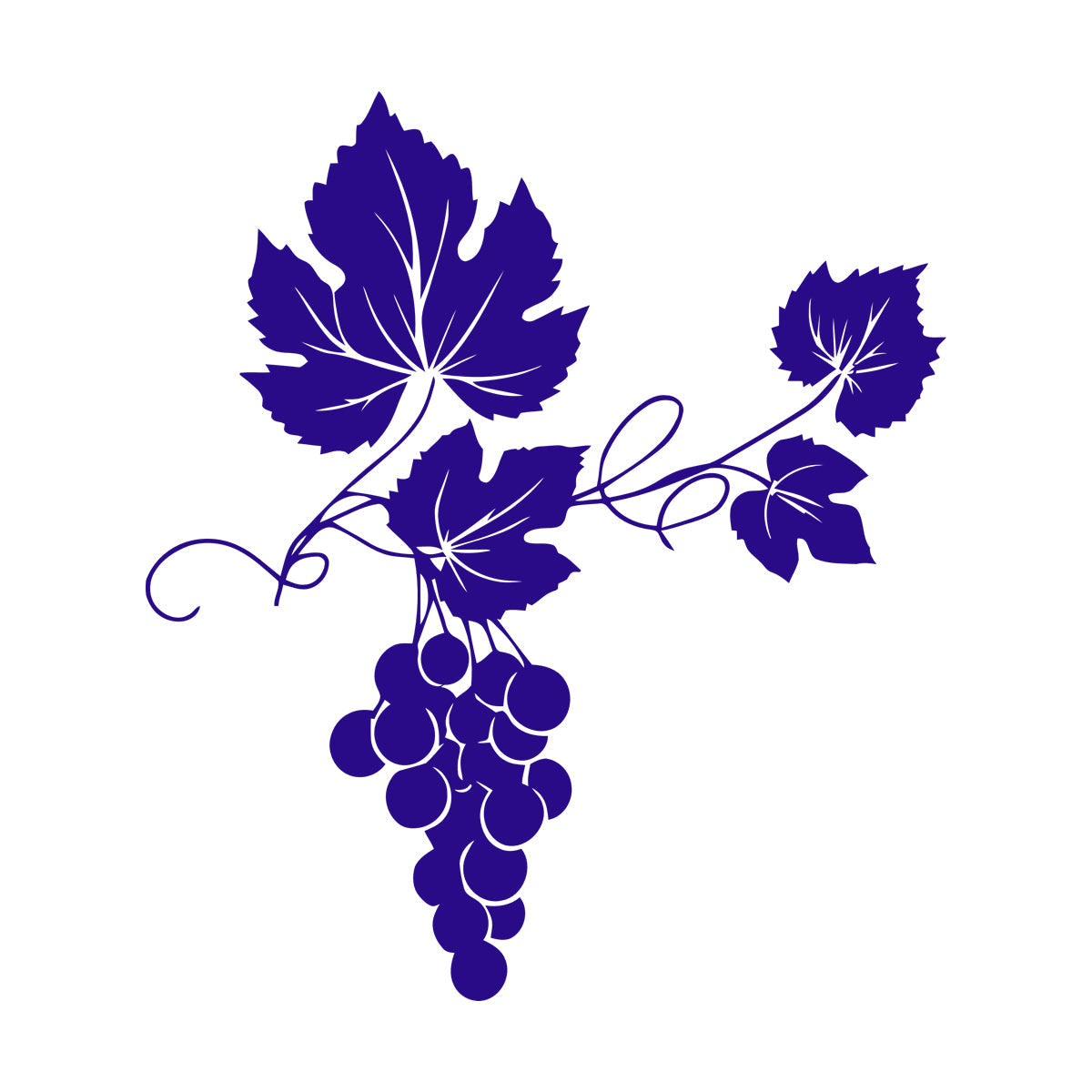 Vinyl Wall Stickers Vineyard Grape Branch Vine Berries Wine Shop Removable Without Leaving Glue