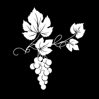 Vinyl Wall Stickers Vineyard Grape Branch Vine Berries Wine Shop Removable Without Leaving Glue