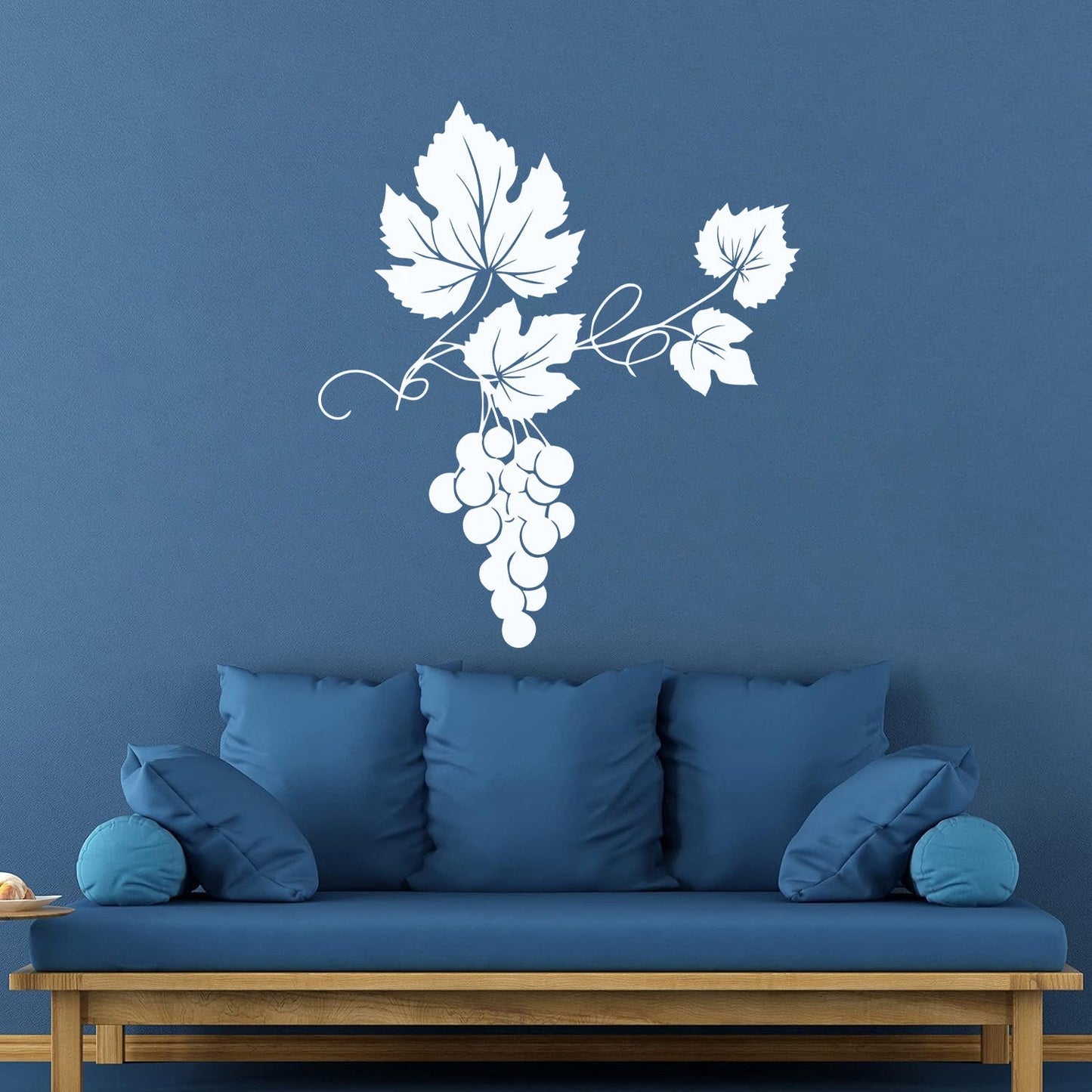 Vinyl Wall Stickers Vineyard Grape Branch Vine Berries Wine Shop Removable Without Leaving Glue